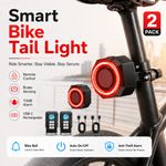 Wireless Remote Control Tail Light Alarm Sensitivity Adjustable Loud Horn Awful