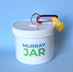 2 X MURRAY JAR Large Portable Bin For Dog Walkers Hygienic Used Poop Bag Holder 