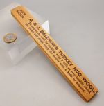 Vintage Wooden Treen J & J Baldwins Turkey Rug Wool Gauge & Winder