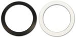 2" 3" 4" 5" 6" Black or White Code Kick Port Bass Drum Head // Hole Reinforcer 