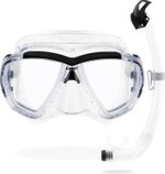 CRESSI Combo Set Big Eyes Mask and Innovative Seal Dry Snorkel, Ideal for Diving