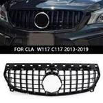 For Mercedes CLA Class W117 Gloss Black PANAMERICANA GT Style Grille Grill 13-19