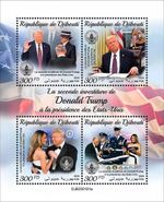 INAUGURATION of US President DONALD TRUMP MNH 4v-Stamp Sheet (2025 Djibouti)