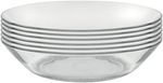 Duralex Lys Glass Dinner ,Dessert, Soup,Club, Plates Tempered Glass -PACK OF 6