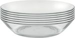 Duralex Lys Glass Dinner ,Dessert, Soup,Club, Plates Tempered Glass -PACK OF 6