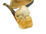 19th Century Large Meerschaum Ottoman Beaded Figure Pipe Antique c1880
