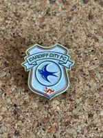 2 X Cardiff  City  Quality Enamel Crest pin badges  Price includes postage in UK
