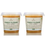 1.8kg ORGANIC Forest flower HONEY PURE RAW 100% NATURAL Wild sweetener 2 tubs