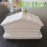 NEXT Countryside Bumblebee Butter Dish Traditional Lidded Breakfast Bee Theme