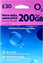sim card O2 BIG BUNDLE 200gb FOR £30 PAY AS  YOU GO STANDARD & MICRO NANO