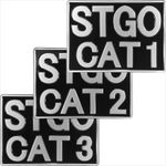 Abnormal Load STGO CAT 1 2 3 Truck Novelty Pressed metal Plate 11x8 black silver