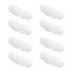 Toilet Seat Bumpers 8-Pack for Kohler 1133070 1236365 - Lab-Tested White