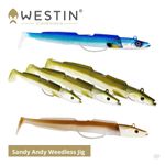 Westin Lures Sandy Andy Weedless Jigs - Bass Wrasse Pollock Sandeel Sea Fishing