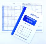 Pack of 2 Temperature Record Log Book Hygiene Audit Food Catering Fridge Freezer