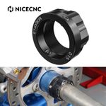 NICECNC Rear Axle Locking Lock Nut For Yamaha Raptor 700 YFM700 2006-2026 Black