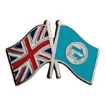 Reform UK - Union Jack Double Flag Design Enamel Lapel Pin Badge / Brooch