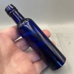 UNUSUAL 1890S POISON VETS BOTTLE EMBOSSED WITH CLANCELEY MALPAS (SHROPSHIRE)