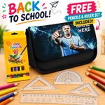 Haaland Pencil Case City School Stationary Bag Personalised Football NLP31