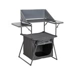 Royal Leisure Compact Easy Up Kitchen Stand Camp Cooking Unit with Windshield
