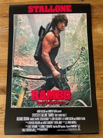 A2 Poster Rambo First Blood Part 2 Sylvester Stallone size 420mm x 594mm