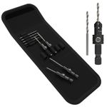 SabreCut Countersink Wood Pilot Drill Bits Pouch Set 11 Piece For Impact Drivers