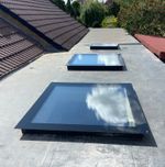 Lantern window skylight roof window roof light triple glazed flat  FREE KIT