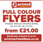 FULL COLOUR FLYERS LEAFLETS 170GSM PRINTED SINGLE DOUBLE SIDED A4 A5 A6 A7 170