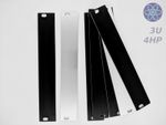 3U 4HP Eurorack blank front panel Synthesizer shielded brushed aluminium black