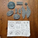 Sheena Douglass Unmounted Rubber Stamp Set Daisy