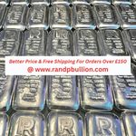 100g R & P .999 silver bullion bar. hallmark Birmingham England #24 FREE POSTAGE