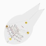 Navigation Calculation Ruler Clear Ruler with Pointed Arms Charting Tool
