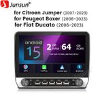 For Fiat Ducato Peugeot Boxer Citroen Jumper Android 15 Carplay Radio GPS 2+64GB