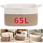 Large Storage Basket, Blanket Basket for Clothes Bedding, Woven Storage Baskets