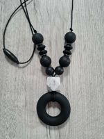 Black Teething Necklace Sensory Fiddle Nursing Elegant Necklace 