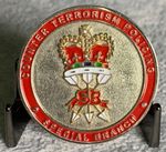 Met Police EIIR Special Branch Counter Terrorism Challenge Coin (Red) - 38mm