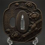 Japanese Sword Tsuba Alloy Katana Guard Fittings Modern Art