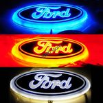 Car Front Center 5D LED Light Auto Rear Emblem Badge Decal for Ford Focus Mondeo