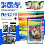 1/2/5pc Gradient Bumper Guard Case for 35PT PSA Graded Card Slab W/ PC Panel