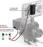 NP-F550 Dummy Battery to DC Right Angle Power Cable for Sony NP-F550 F770 Atomos