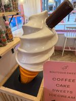 Large 6ft Ice Cream Cone and Base Display Stand