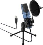 TONOR TC-777 USB Cardioid Condenser Microphone for PC Tripod and Anti-Pop Filter