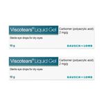 2x Visco Tears Carbomer Liquid Gel - 10g Sterile Drops for Dry Eyes UK