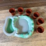 Vintage Sindy Country Garden Greenhouse Garden Pond & 6 x PLANT POTS