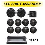 Full LED Smoked light upgrade kit For Fog Reverse For Land Rover 90/130 Defender
