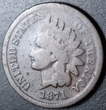 1871 INDIAN HEAD CENT