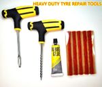 MOTORCYCLE CAR VAN TUBELESS TYRE PUNCTURE REPAIR KIT TIRE TOOL PLUG EMERGENCY