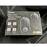 GEANN GA001 Keypad Deadbolt Black Zinc Alloy Touchscreen Key Free Auto Lock