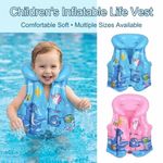 Inflatable Children Safety Vest PVC Kid Life Jackets Float Vest  For Children