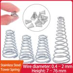 Stainless Steel Taper Pressure Spring Conical Compression Spring Tower Springs