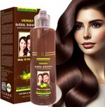 VEINIRA Dark Brown Hair Colour Shampoo For Men & Women No Ammonia 200ml Bottle